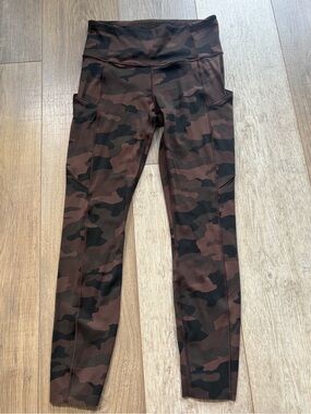 lululemon athletica Brown & Black Camo Leggings